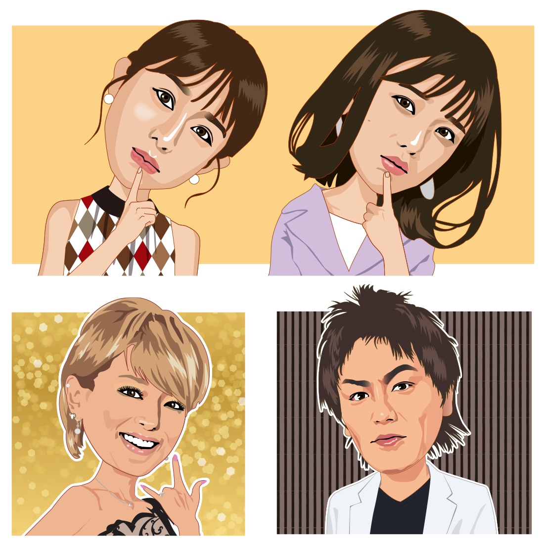 即納！写真から美化似顔絵イラスト、アイコン描きます 特徴を掴んだリアルめ又はちょい盛り★お急ぎの方約1日納品! イメージ2