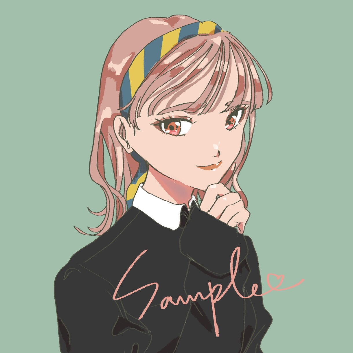 SNSアイコン☆オシャレでかわいい女の子描きます 雰囲気に拘った素敵なアイコンお作りします♡ イメージ1