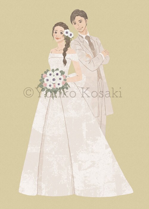 ウェディングイラスト承ります 結婚式の思い出をイラストで残したいとお考えの方へ イメージ2