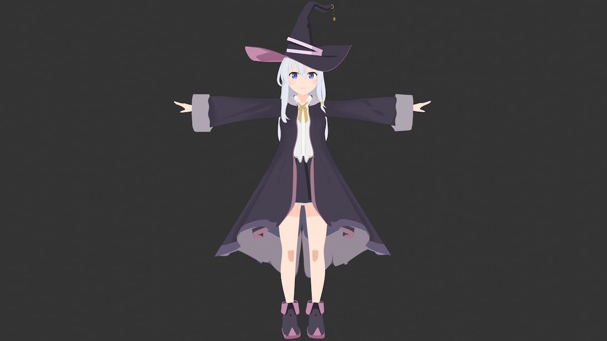 アニメ調なキャラクターをモデリングします blenderをつかって3dモデリングします イメージ8