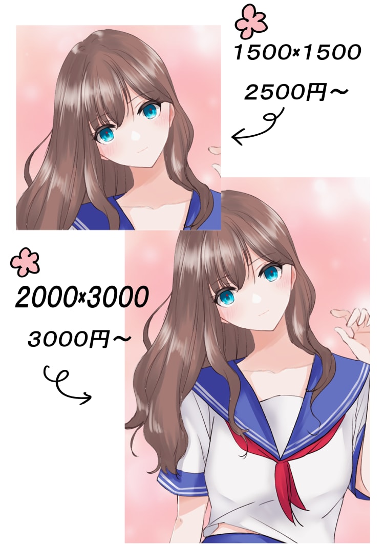 SNSアイコン/イラスト描きます 萌え系、セクシー系、可愛い系、お任せください(*ﾉωﾉ) イメージ2