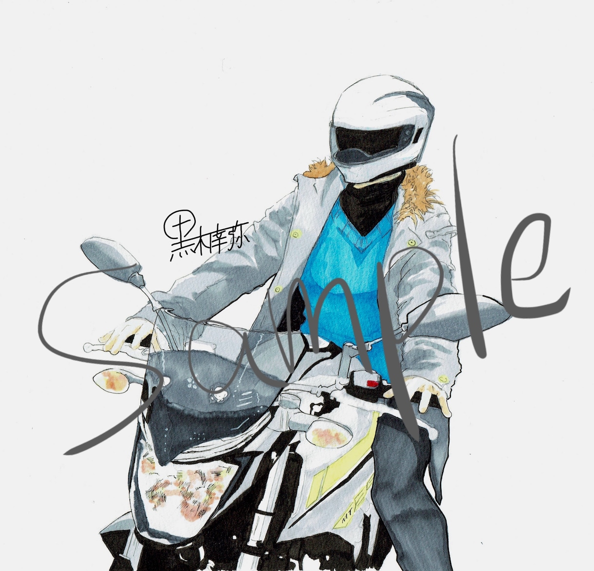 貴方とバイクをお描きします 愛車(バイク)と一緒に1つの思い出を絵にいかがですか？ イメージ3