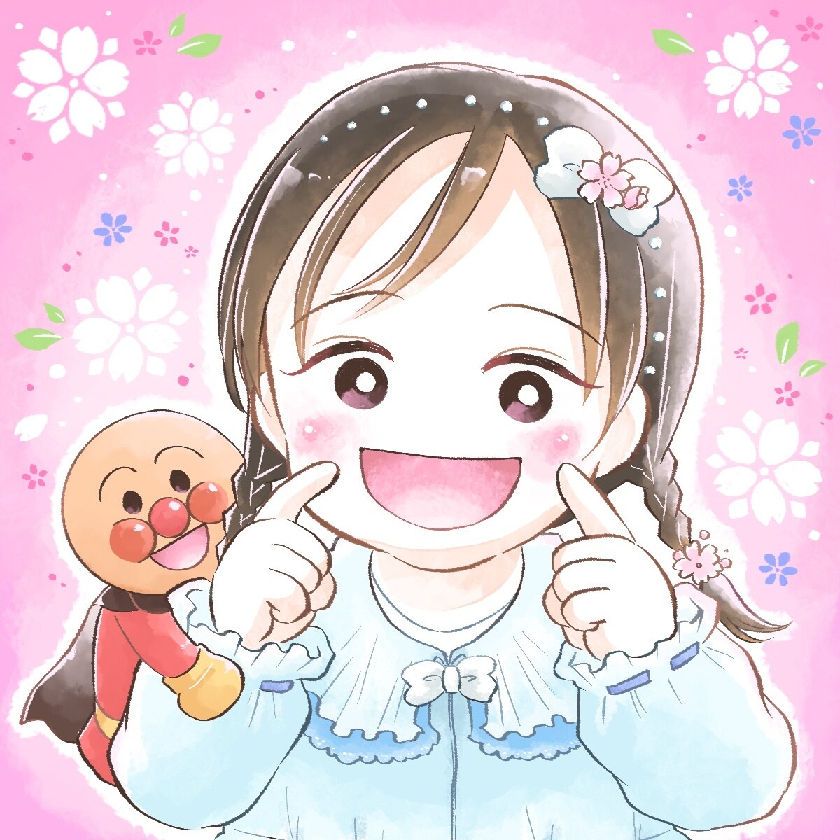 デフォルメ×水彩風アイコンお描きします 可愛いデフォルメ×優しい水彩風着色のアイコンを製作致します。 イメージ2