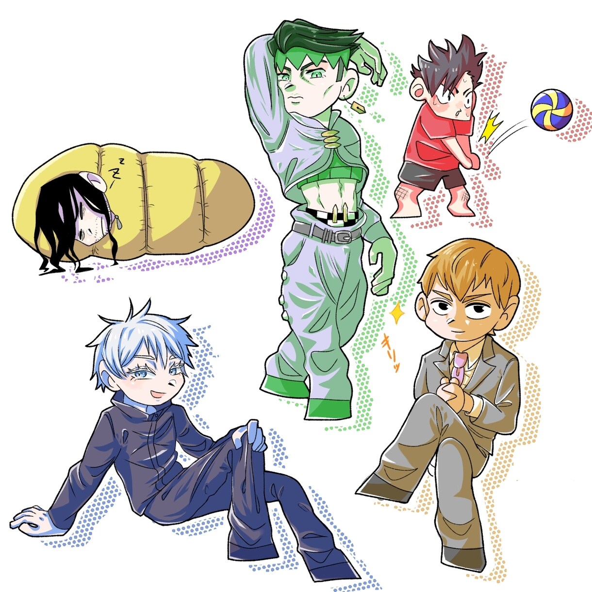 4等身のデフォキャラを描きます デフォルトキャラを可愛いからカッコイイまで幅広く描きます イメージ2