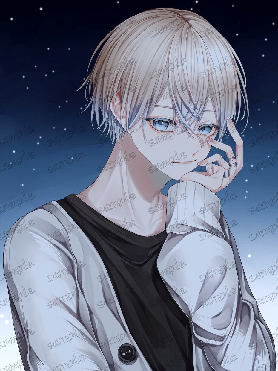 SNS内での活動イラストやアイコンを主に描いてます 透明感や空気感を感じられる塗りが特徴です。 イメージ3