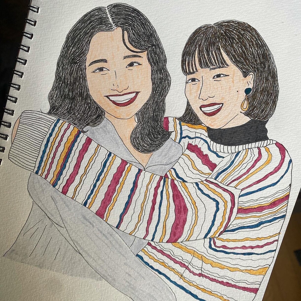 お写真をシンプルなイラストにします 模写で、お洒落なイラストを提供します！ イメージ5