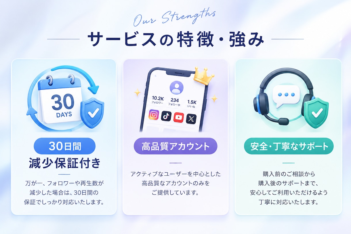 お得【自動減少保証】X日本人フォロワー100人ます ✨高品質な日本人のフォロワー増加！安心のサポート体制 イメージ3