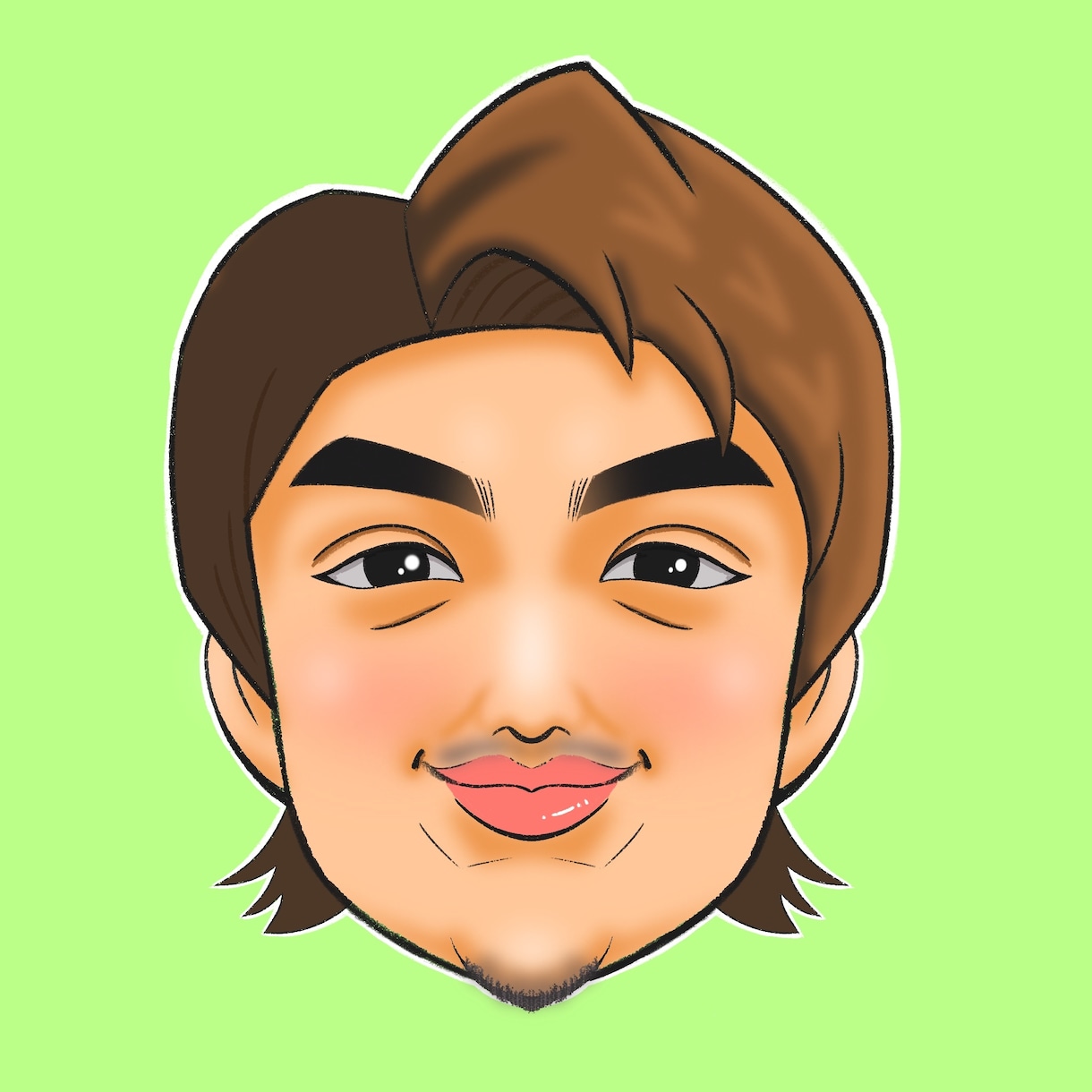 デジタル似顔絵を描きます 顔だけ似顔絵！snsのアイコンやお名刺に！ イメージ2