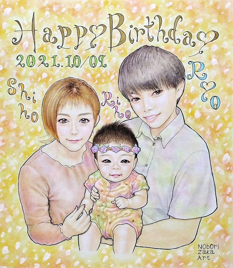 プレゼントや家族に可愛い似顔絵をお描きします 結婚記念❀感謝の気持ち♡アイコン☆思い出などにおススメ❦ イメージ8
