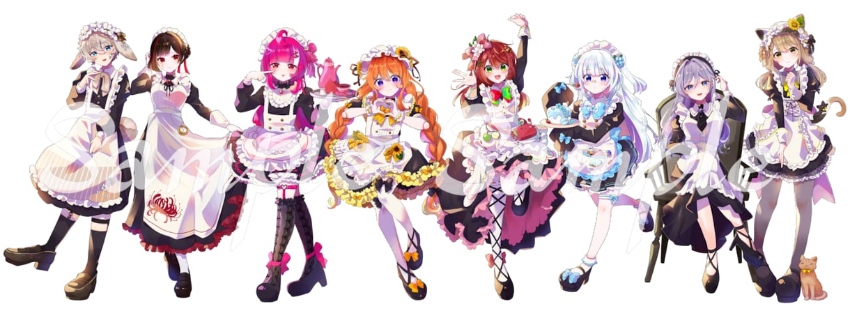 キャラデザ、立ち絵、サムネ等イラスト描きます お菓子と花と凝った衣装を描くのが好きです イメージ6