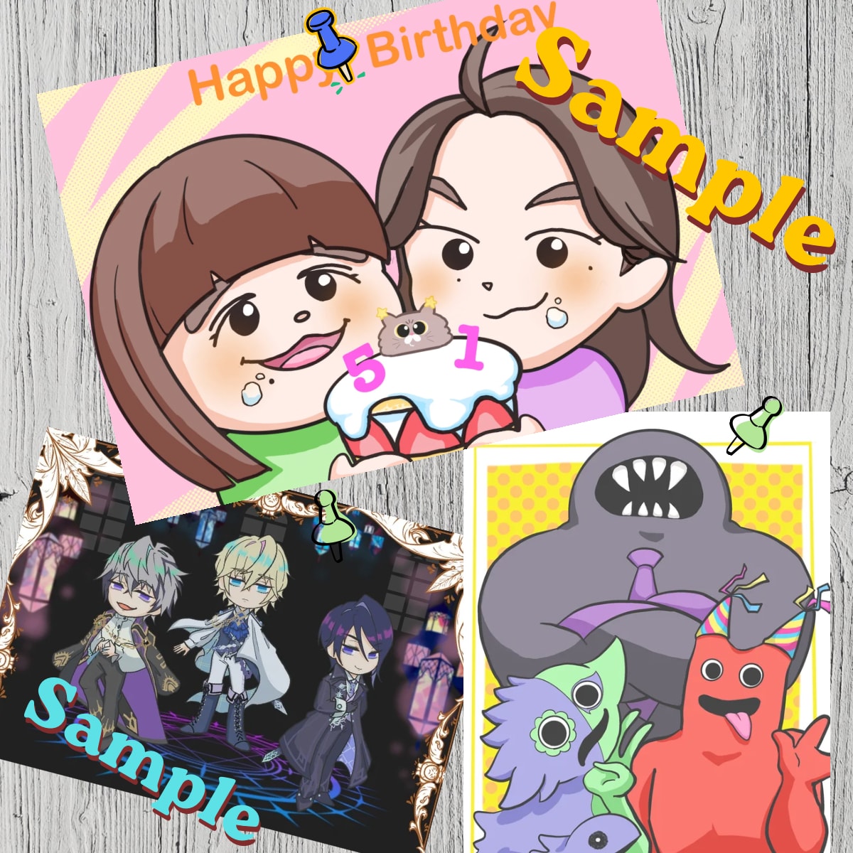 ケーキ印刷や誕生日に！可愛いアニメ風キャラにします 子供達に大喜びされた経験を活かして丁寧に制作します！ イメージ1