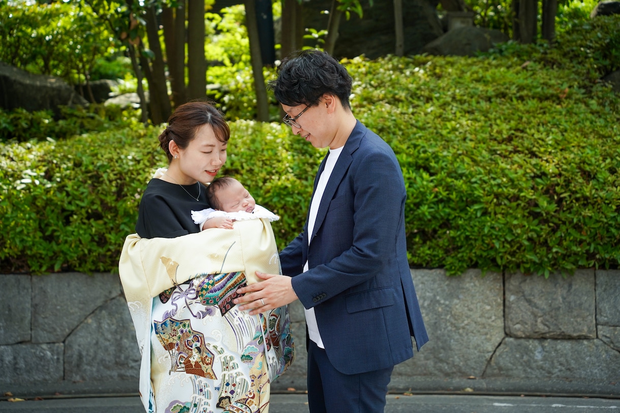 女性カメラマン！お宮参り・お食い初め写真撮影します ママカメラマンで安心！全てリタッチ済み納品 イメージ3