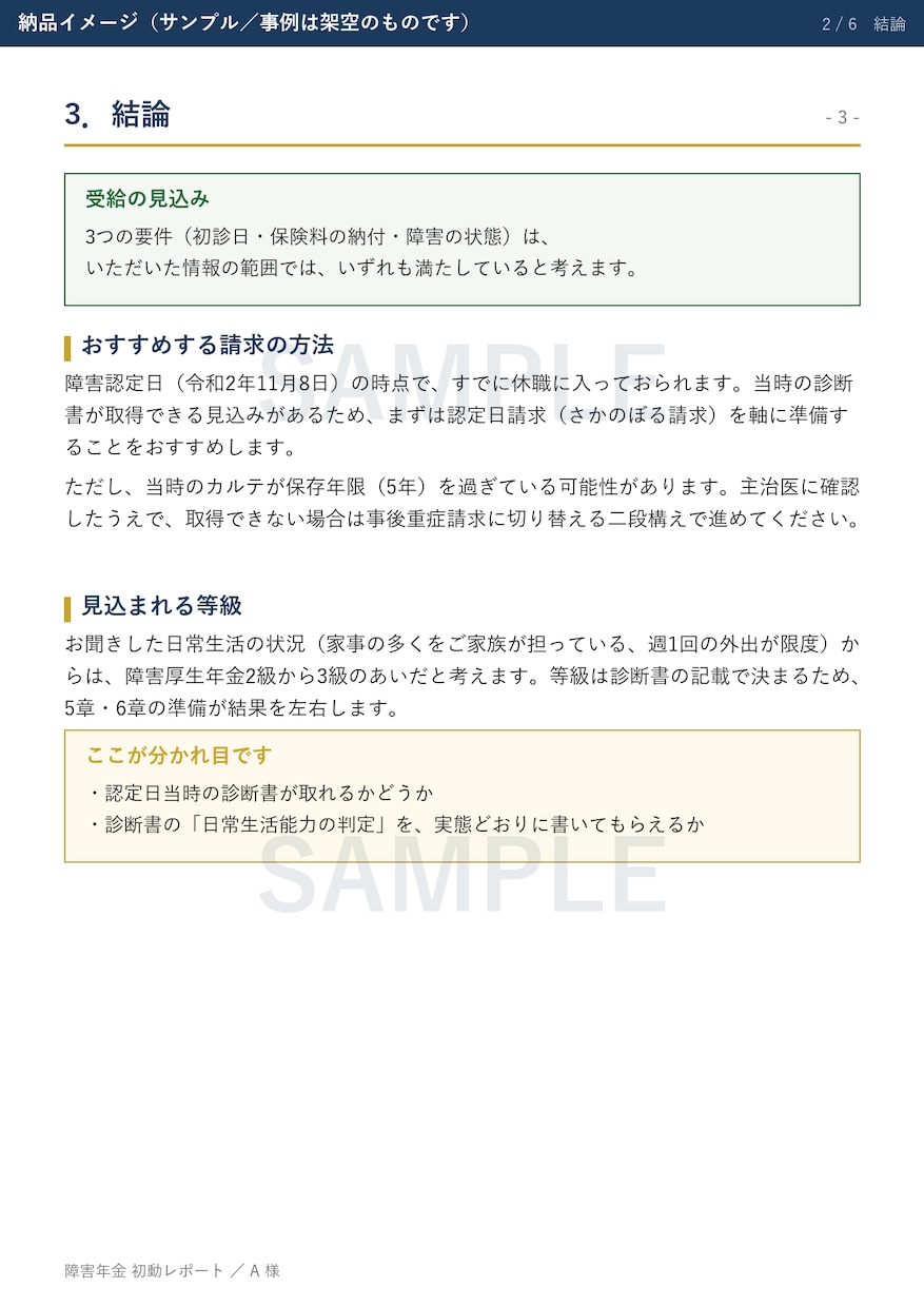障害年金の申請　ご自身で進める道筋を書面にします 社労士が作成｜初診日の証明から申立書の骨組みまで イメージ3