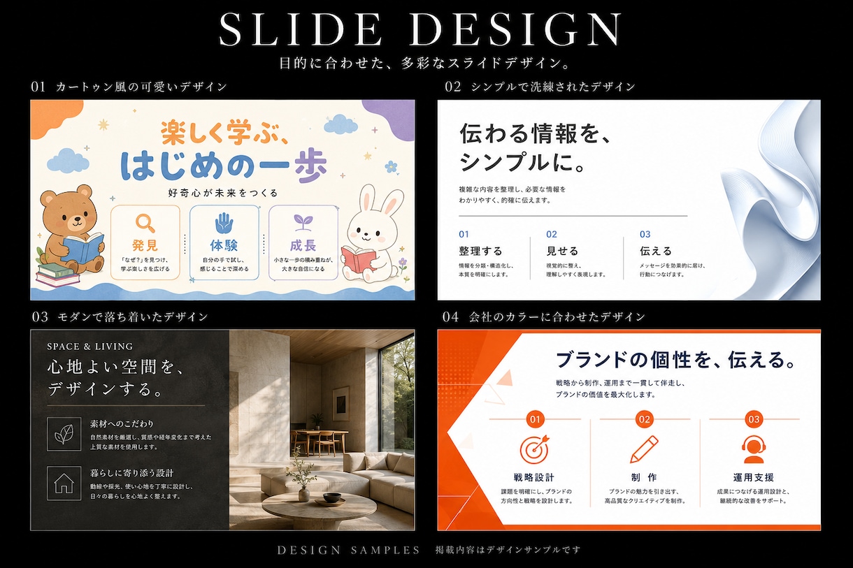 丸投げOK！低価格・高品質のスライド制作を行います パワポ・営業資料を丸投げ制作！購入前サンプルで安心 イメージ5