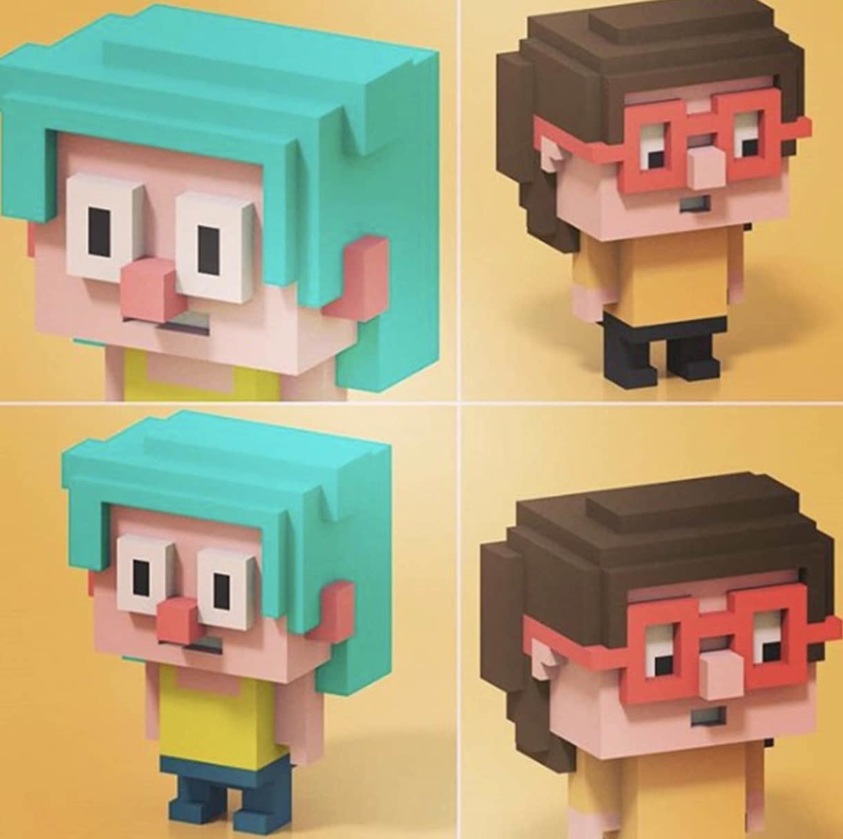 SNSアイコンや似顔絵の3Dキャラクター承ります 人物や動物イラストなどなんでもOK!完全オリジナル イメージ3