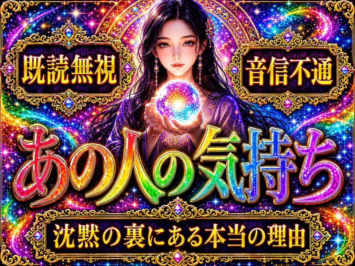 既読無視・音信不通【限定価格】1万文字で占います なぜ既読無視・音信不通になったのか？色彩霊視で鑑定 イメージ1