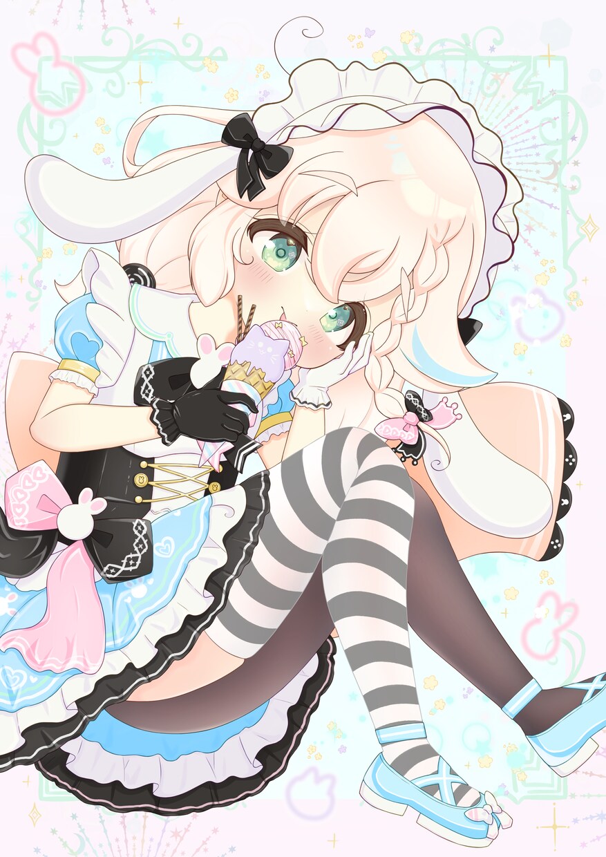 ゆめかわな女の子やアイドルのような女の子を描きます 二次利用料込み！ミニキャラは小物2つまで無料！ イメージ7