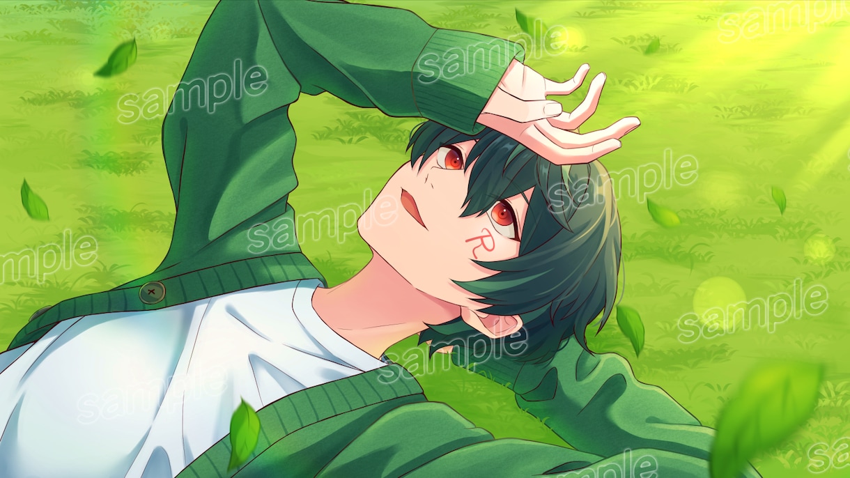 男性アイドルに☆歌ってみたサムネ用イラスト描きます アイドル風サムネイルで、歌い手の仲間入りを応援します！ イメージ5