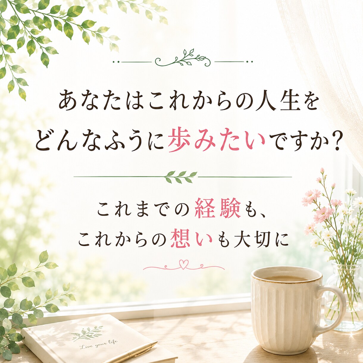 50代からの「この先」を一緒に作戦会議します これからの不安を整理して、あなたらしい次の一歩へ イメージ4