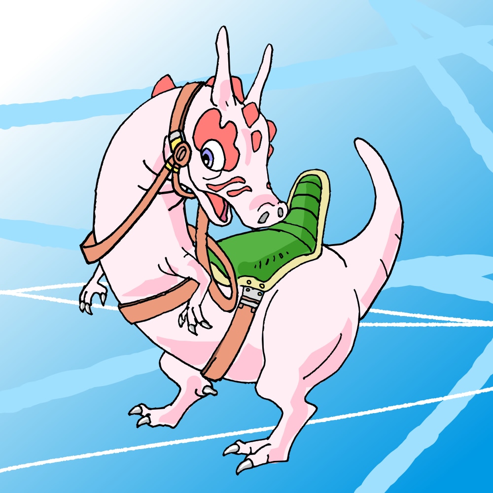 空想の生物を描きます 妖精や恐竜などに乗ったキャラクターも描きます イメージ2