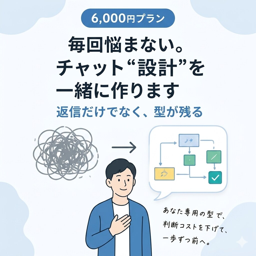 返信が遅い上司：チャット“設計”を一緒に整えます 【Bプラン（フル）：上司を動かすチャット設計：添削＋取説】 イメージ1