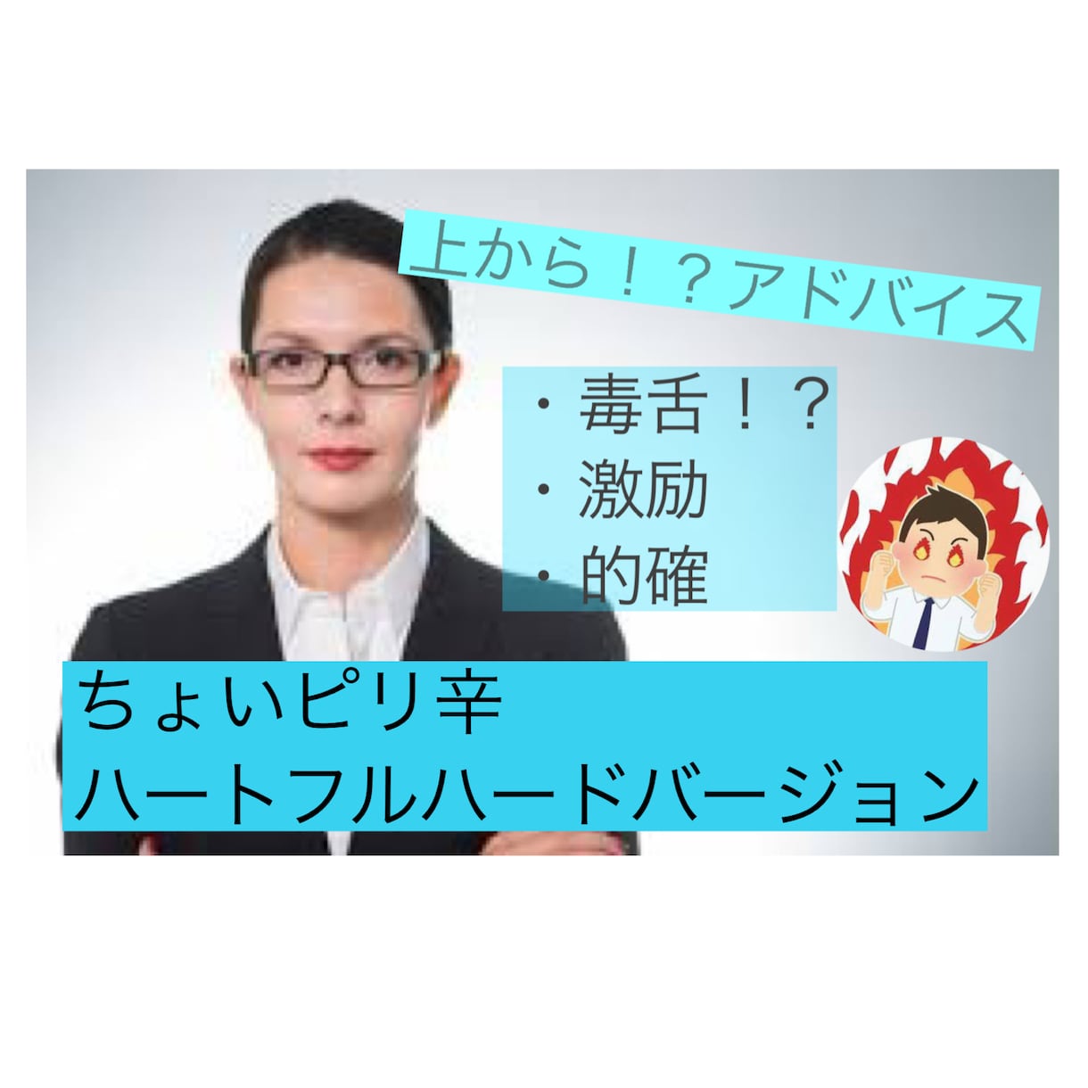 ハードバージョン／お話ききます 『具体的・ピリ辛』をモットーにお話ききます イメージ1