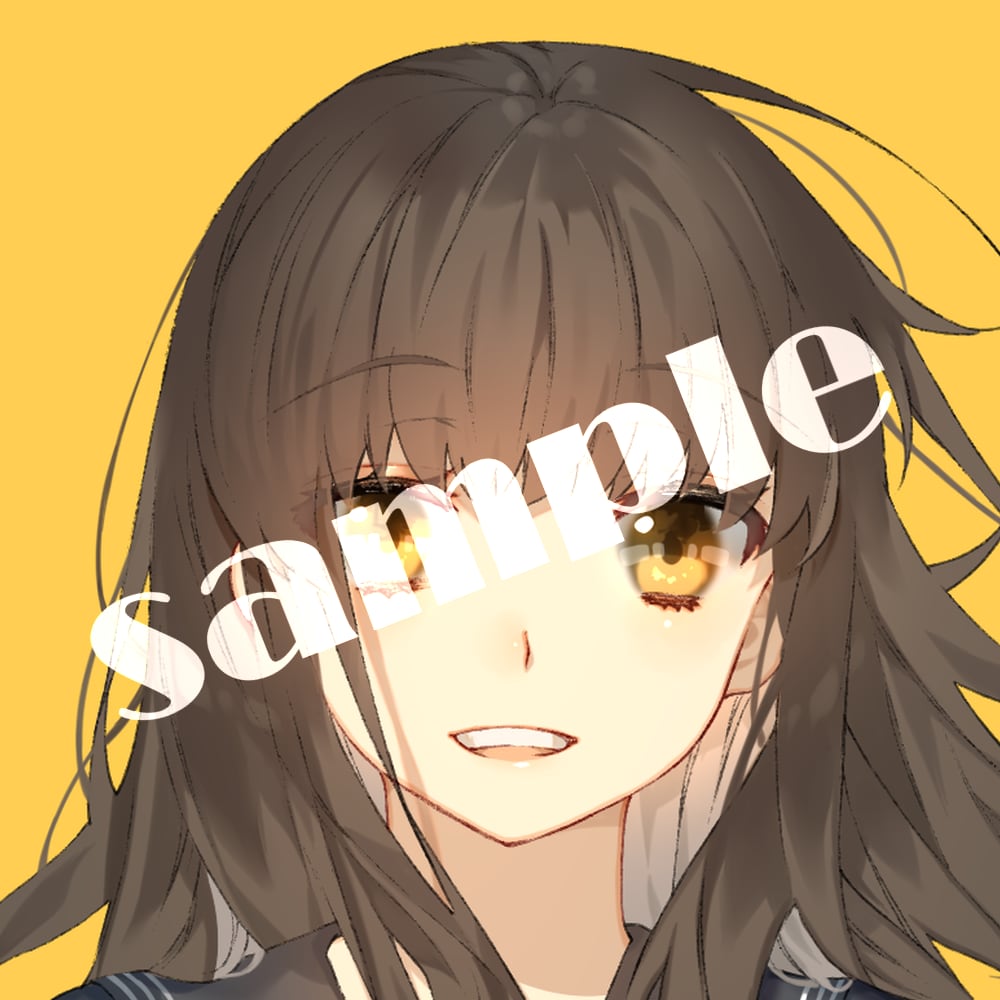 作者名表記不要！商用無料！アイコンイラスト描きます TwitterやYouTubeなどSNSに！ イメージ1