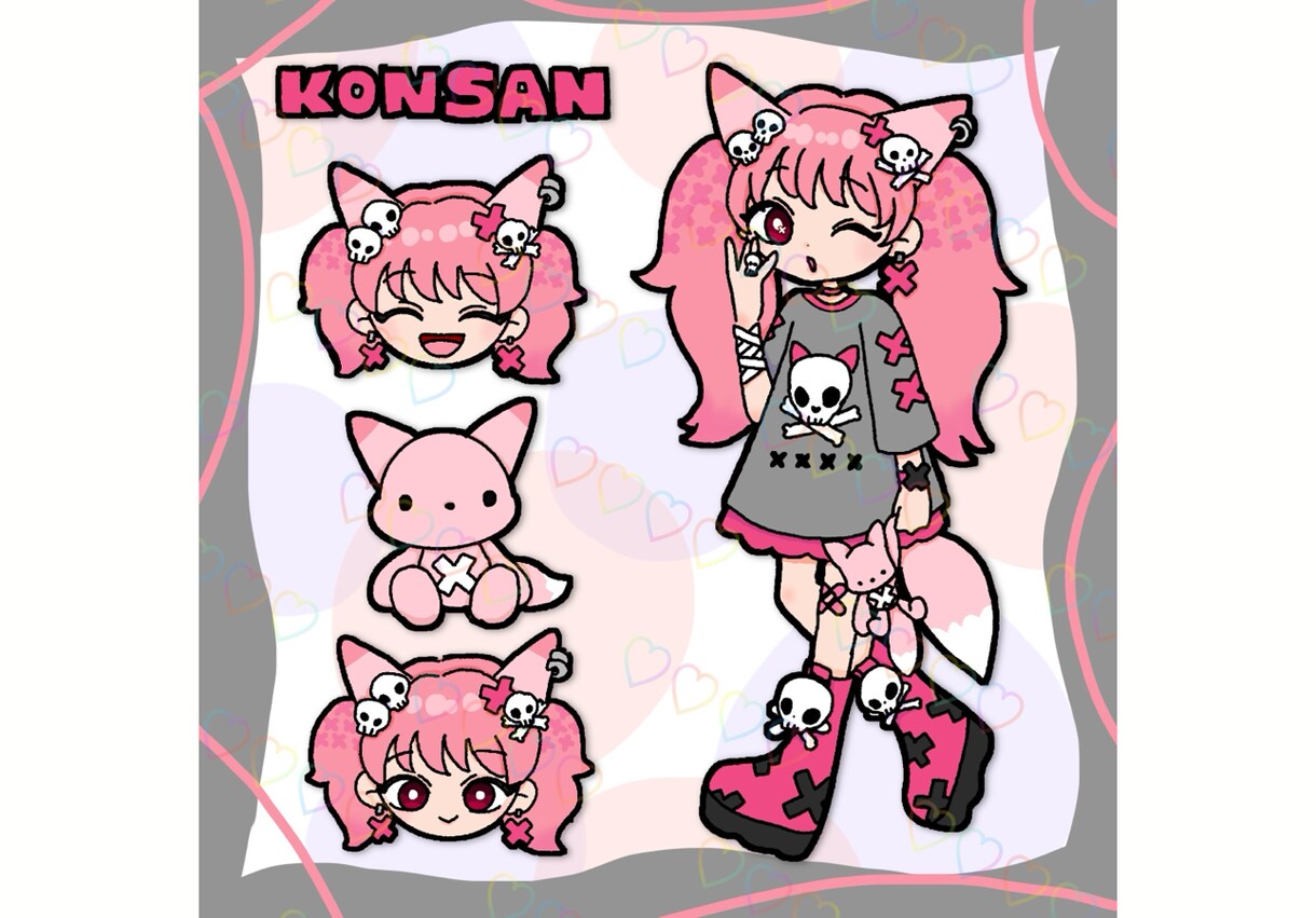 かわいいデフォルメキャラをかきます キャラクターをかわいくイラスト化！アイコン、配信などに イメージ2