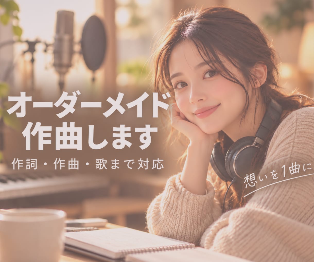 想いをカタチにする1曲をスピーディーに制作します ⭐︎オーダメイド作曲⭐︎歌詞もまるっと⭐︎オールジャンルOK イメージ1