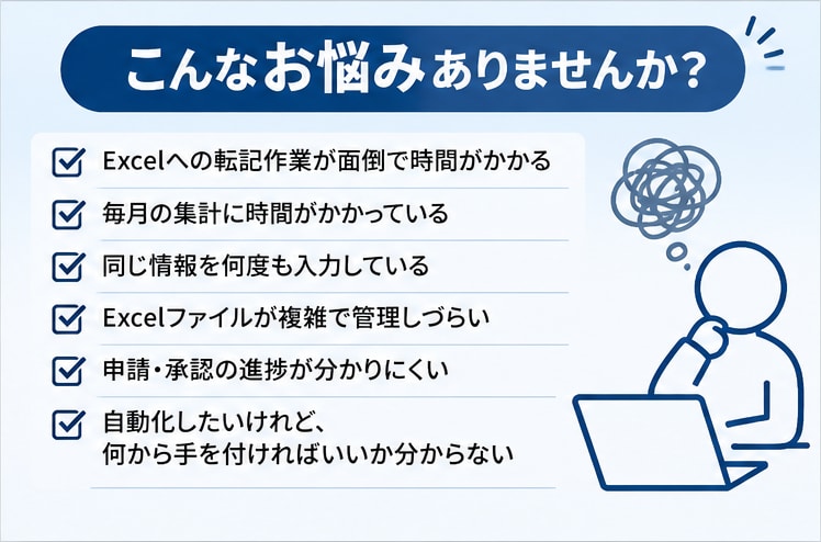 Excel・申請など面倒な事務作業を一つ改善します 何をすれば効率化できるか分からないという段階からご相談OK イメージ2