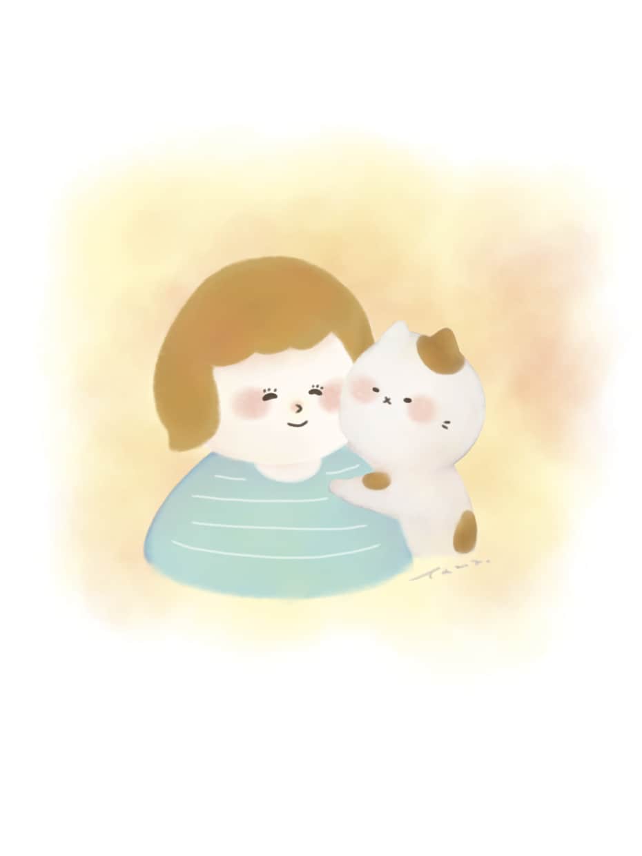 猫ちゃんと一緒に似顔絵を描きます 大切な家族との絆をカタチに残しませんか？ イメージ5