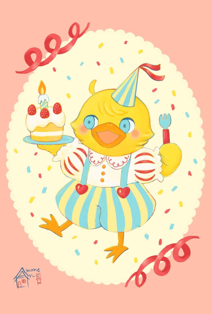 絵本のような動物のイラスト描きます お洋服を着たメルヘンチックな動物イラスト イメージ3