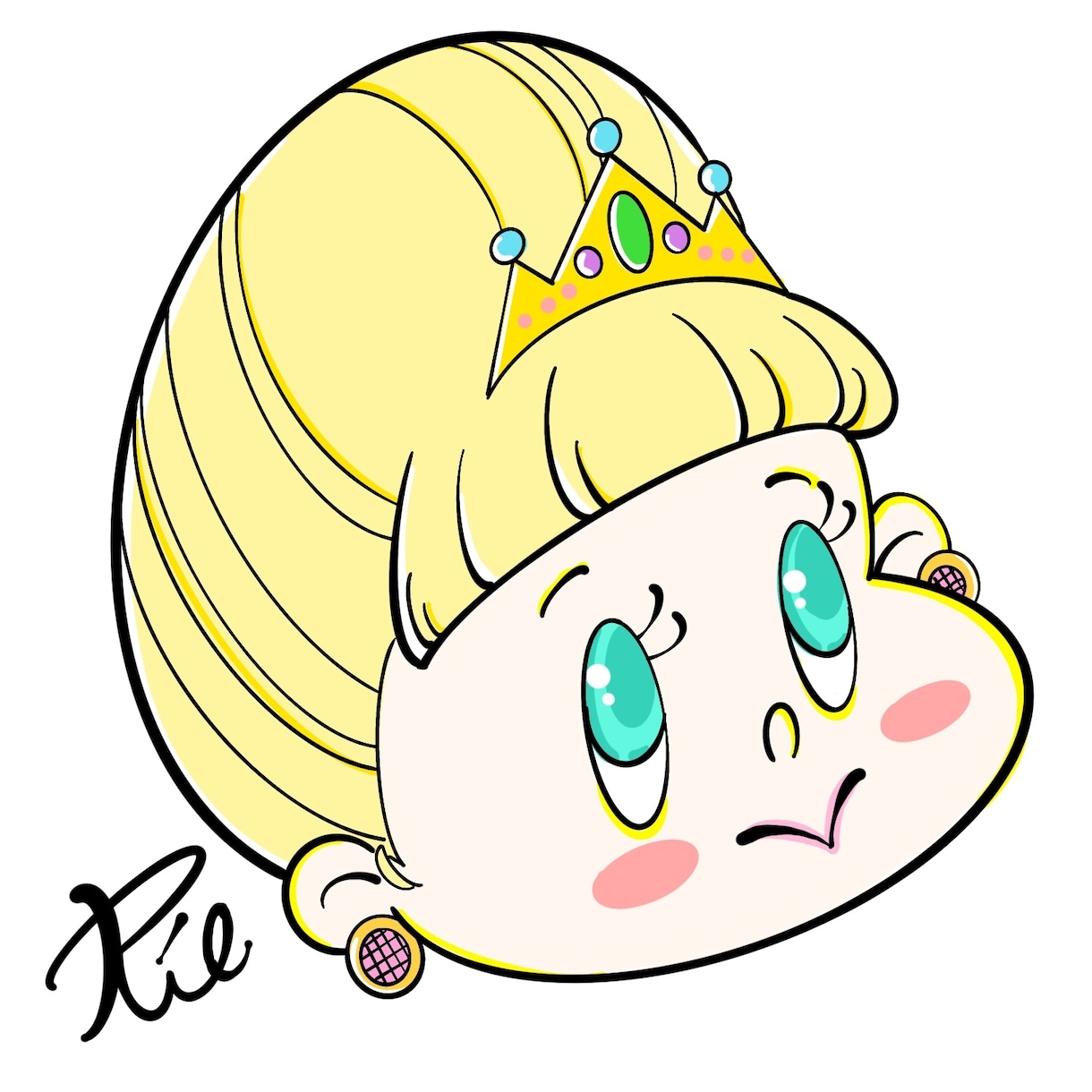 ポップでカラフルなアイコンを描きます パッと目を引く印象的なアイコンです♪ イメージ6