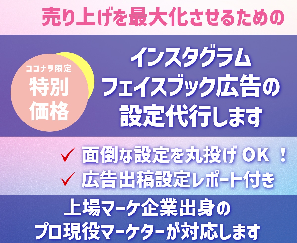 スクール・講座販売のプロがMeta広告設定します ROAS4666%の実績！広告×LP導線設計で売上を作ります イメージ1