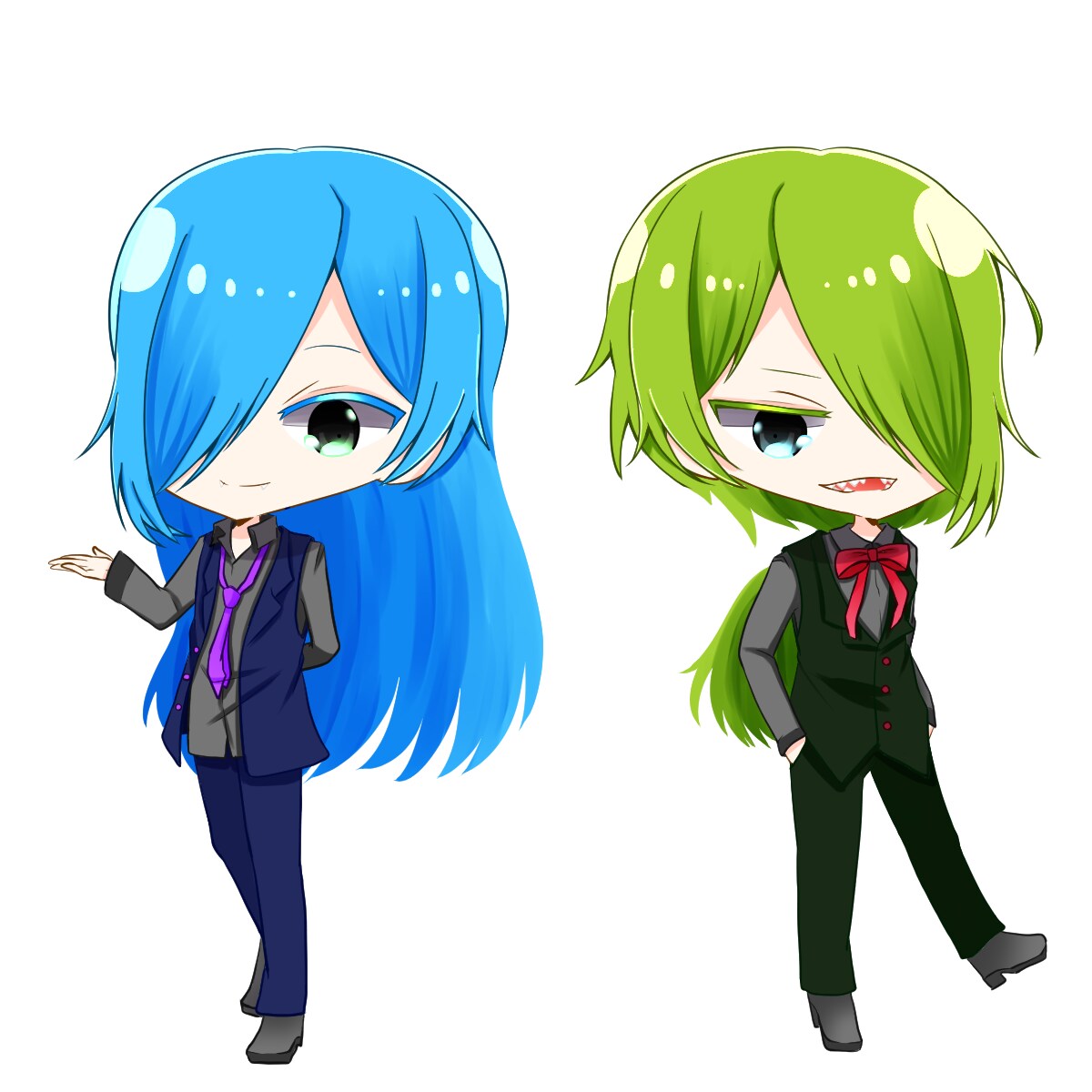 商用利用OK☆2頭身のデフォルメイラスト描きます 表情差分付き！活動者様大歓迎！動画やグッズ、SNSに イメージ5