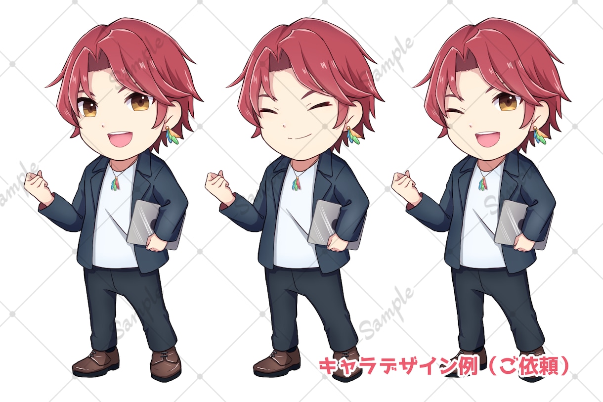 動画やグッズにぴったりなミニキャライラスト描きます キャラ+アイテムもOK！！キャラの魅力を引き出します！ イメージ9