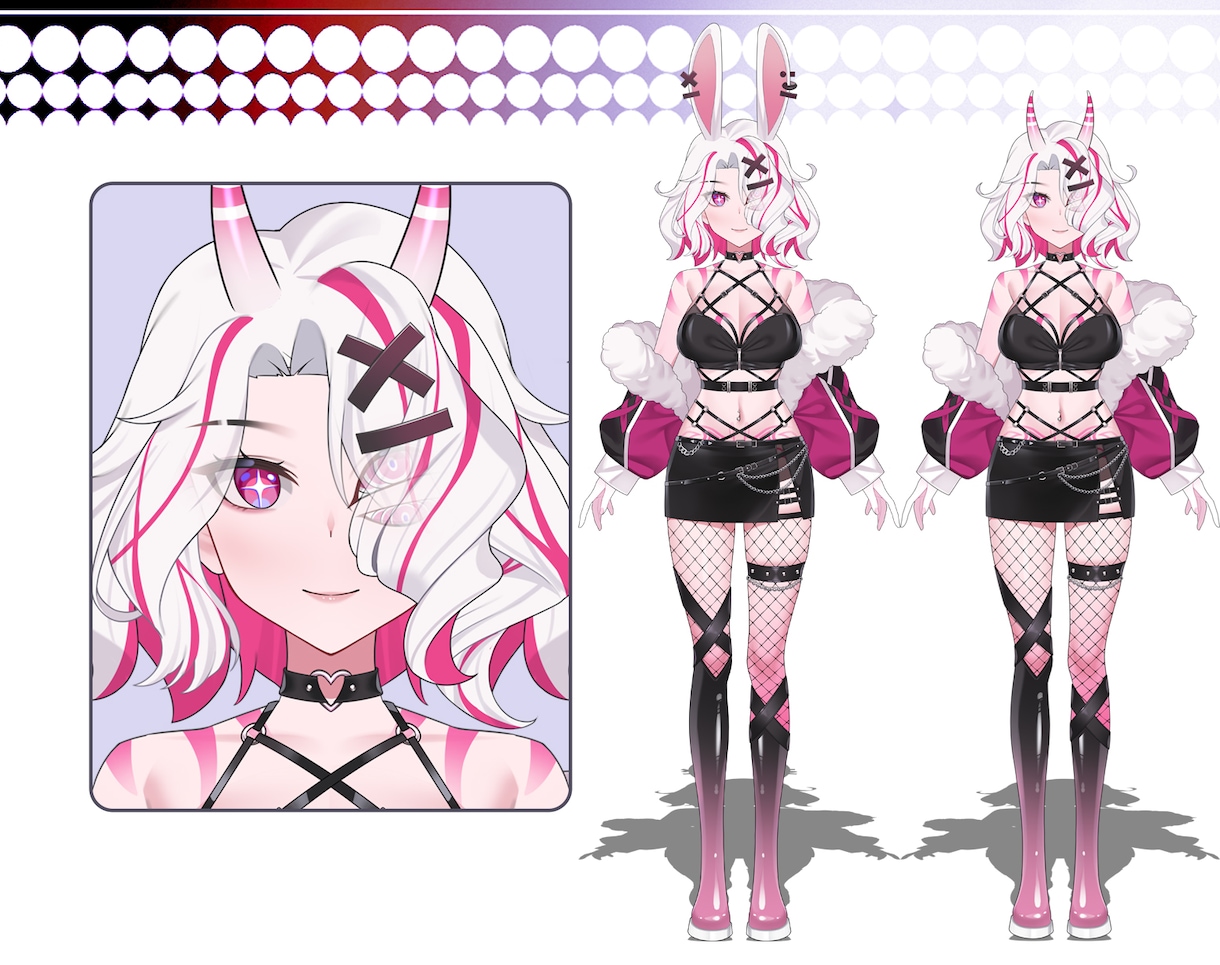 多種多様な可愛いLive2Dモデルをお作りします ニーズに合わせてサイバーパンク風、小悪魔系、地雷系対応可能 イメージ8