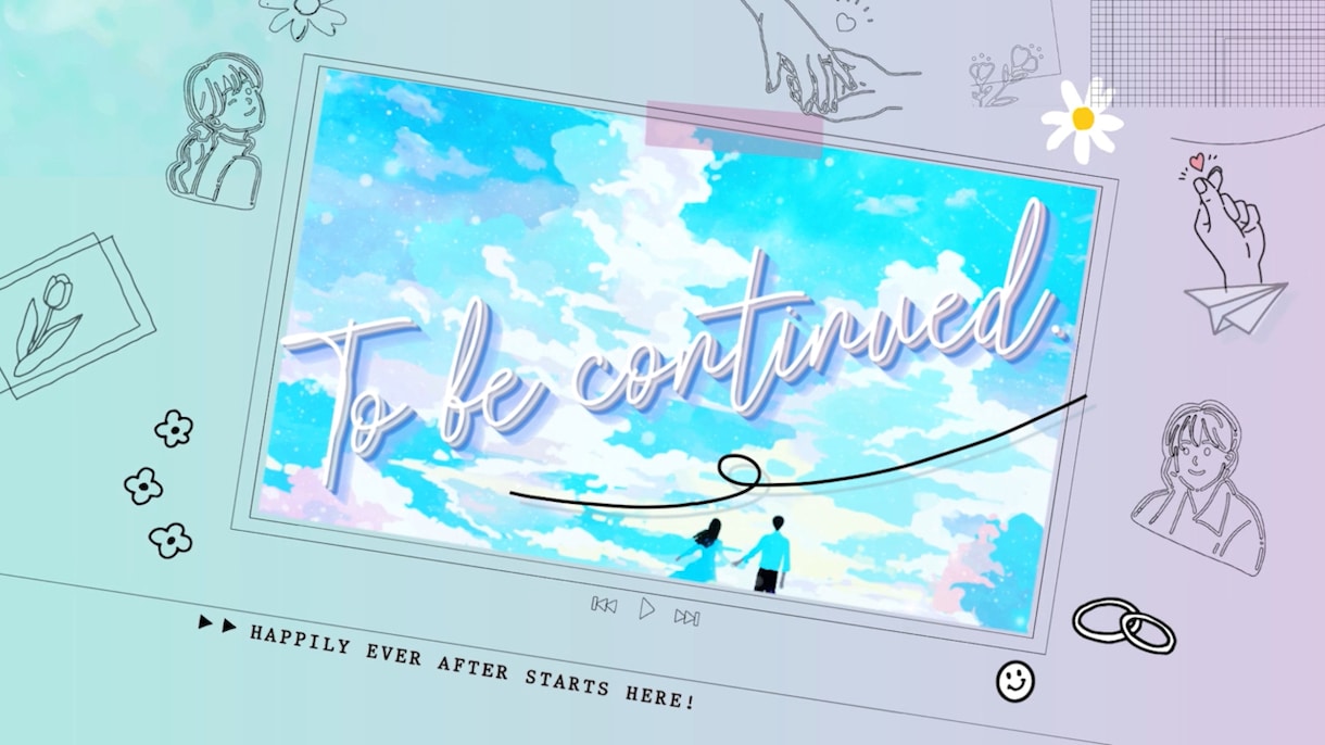 アニメテイストのエモいプロフィールムービー作ります まるでオシャレなイラストブックのような世界観♡ イメージ9
