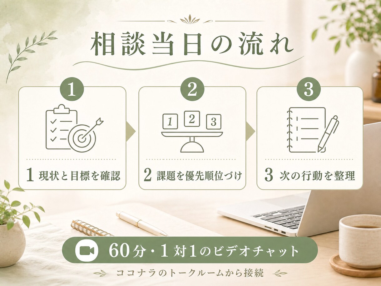 リラクゼーションサロン開業・集客の相談に乗ります 開業前後の悩みを1対1で整理します イメージ3