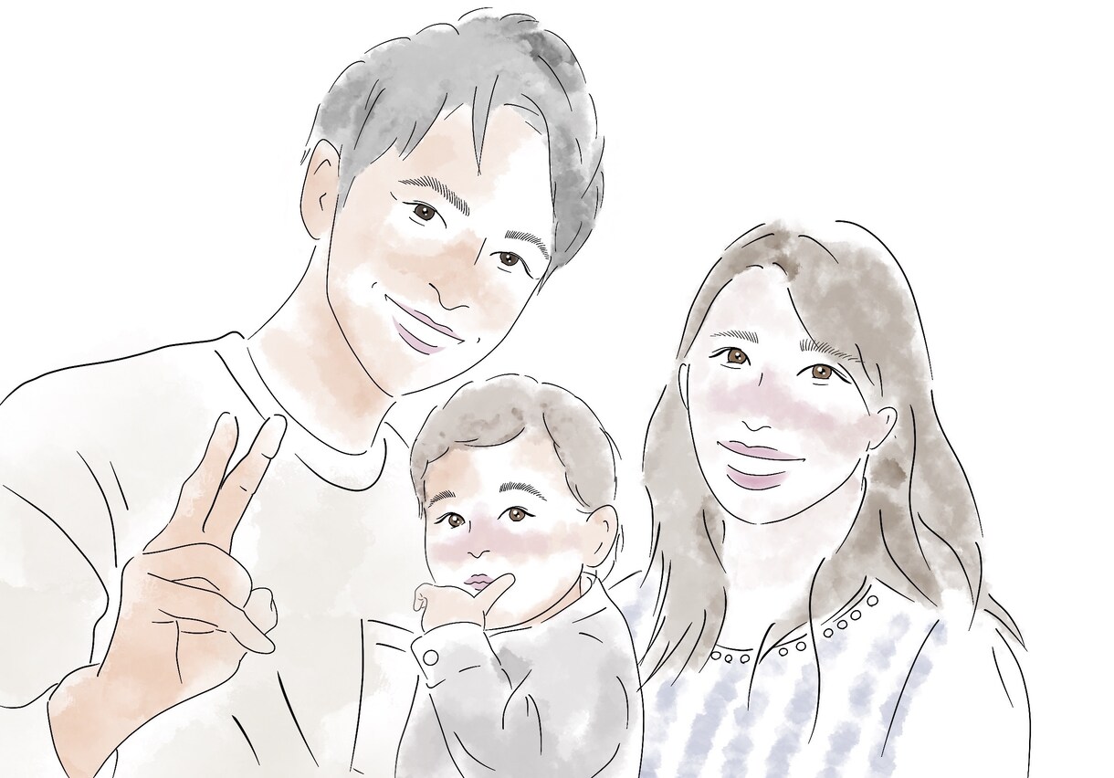 似顔絵イラストオーダー提供します 家族や恋人、友達に似顔絵をプレゼントしませんか？ イメージ4