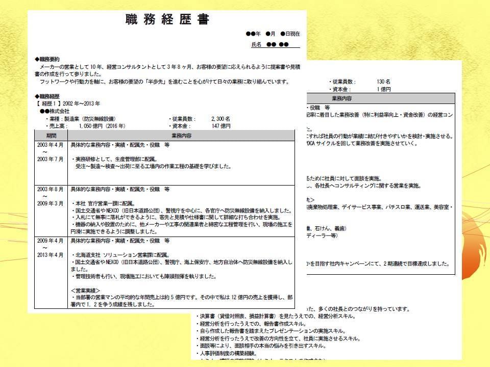 心に刺さる職務経歴書に添削します 1000人以上見てきた現役人材エージェントが成功に導きます！ イメージ2