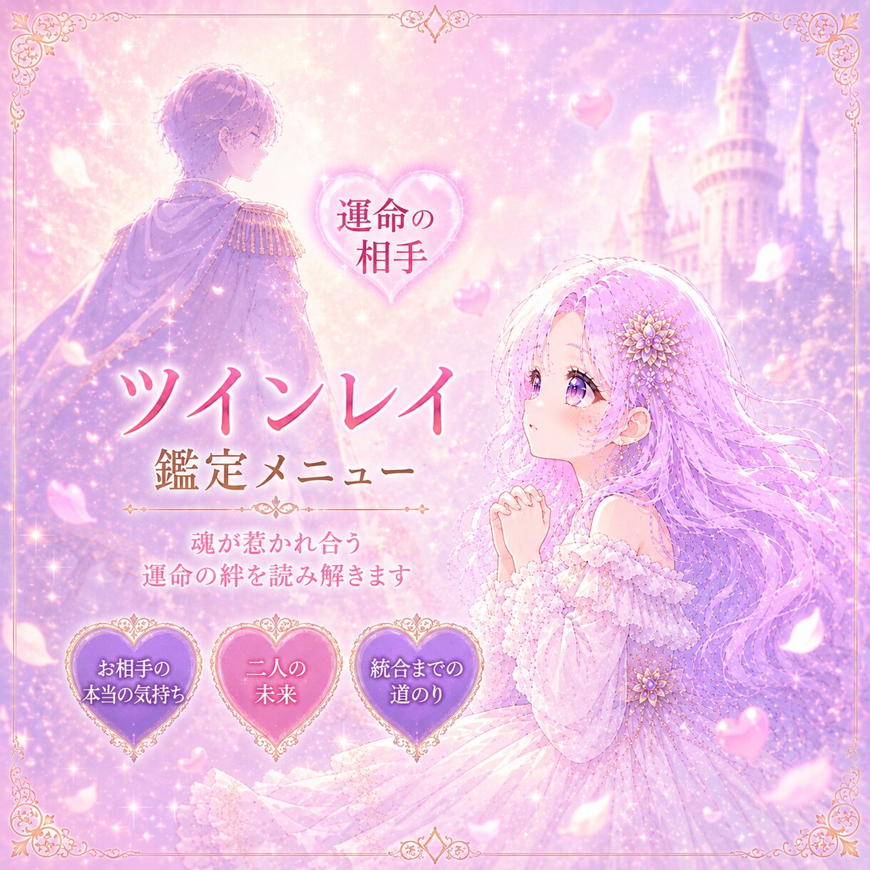 ツインレイ鑑定いたします あの人は私の運命の相手？恋愛♡恋愛以外も幅広く鑑定します✨️ イメージ1