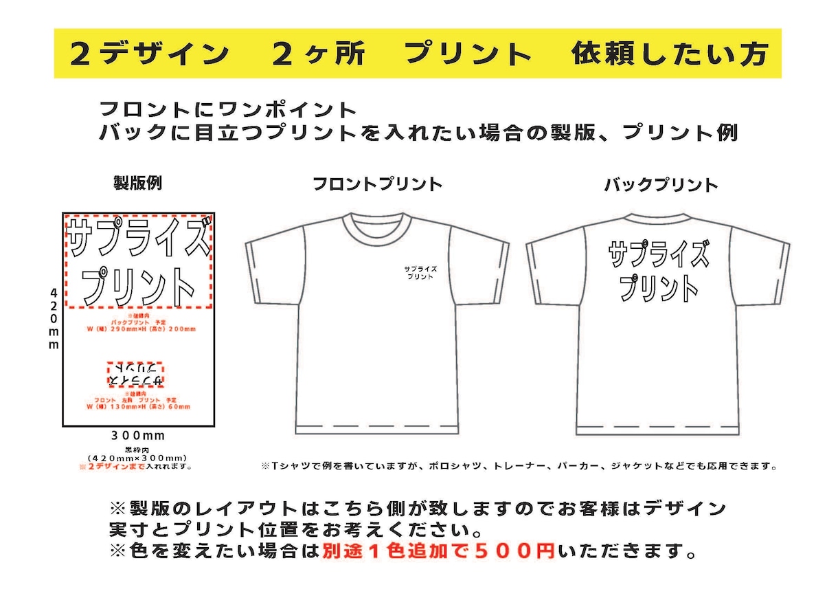 衣類へのシルクスクリーンプリントします Tシャツ等、衣類プリントします イメージ6