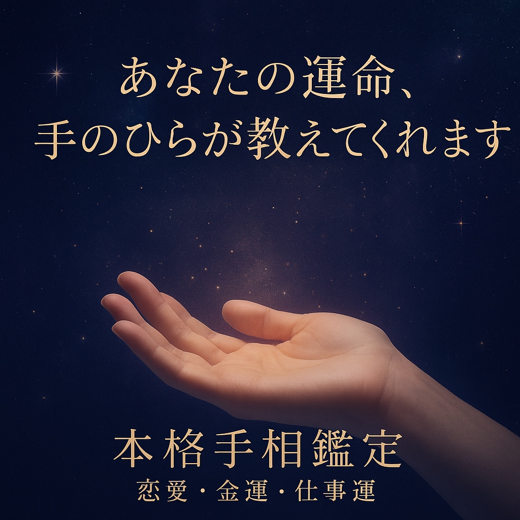 あなたの運命、手のひらが語ります 当たりすぎると評判！運命を静かに読み解きます。 イメージ1