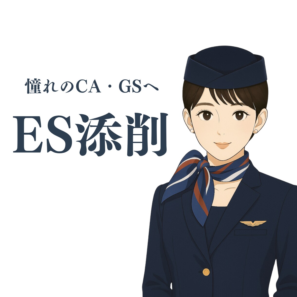 憧れのCA・GSへ｜元CAが添削サポートします 特別な経歴がなくても大丈夫。夢に近づく“通るES”を一緒に。 イメージ1