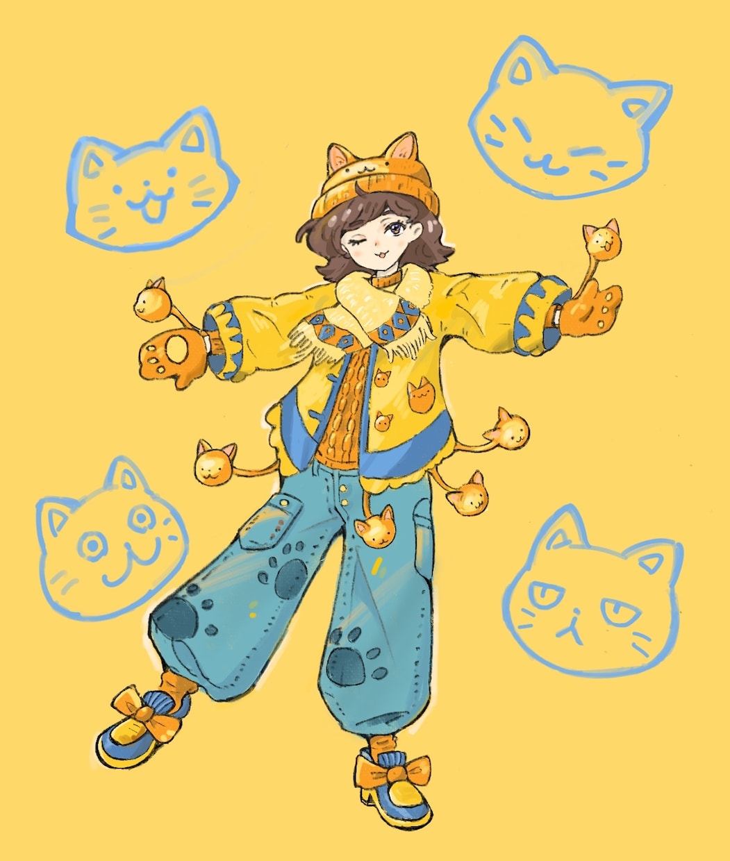 可愛いキャラとテーマに沿ったイラストを制作致します ご要望に合わせた可愛いキャライラストを制作します！ イメージ1