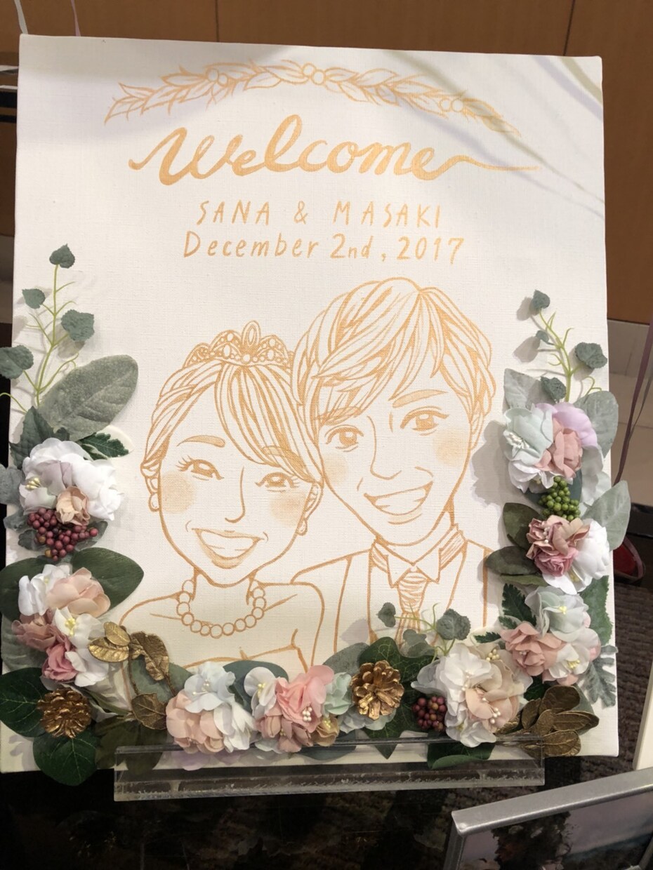 似顔絵、その他ご希望のウェルカムボード描きます 結婚式が近い方、プレゼントや感謝の気持ちを伝えたい方 イメージ7
