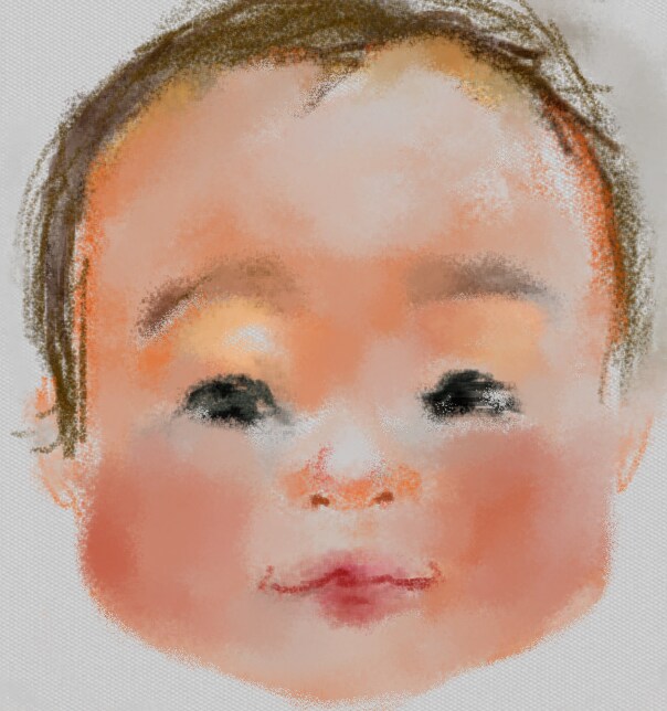 手描き似顔絵です。あっさりほのぼのパステル調でお届けします。 イメージ3