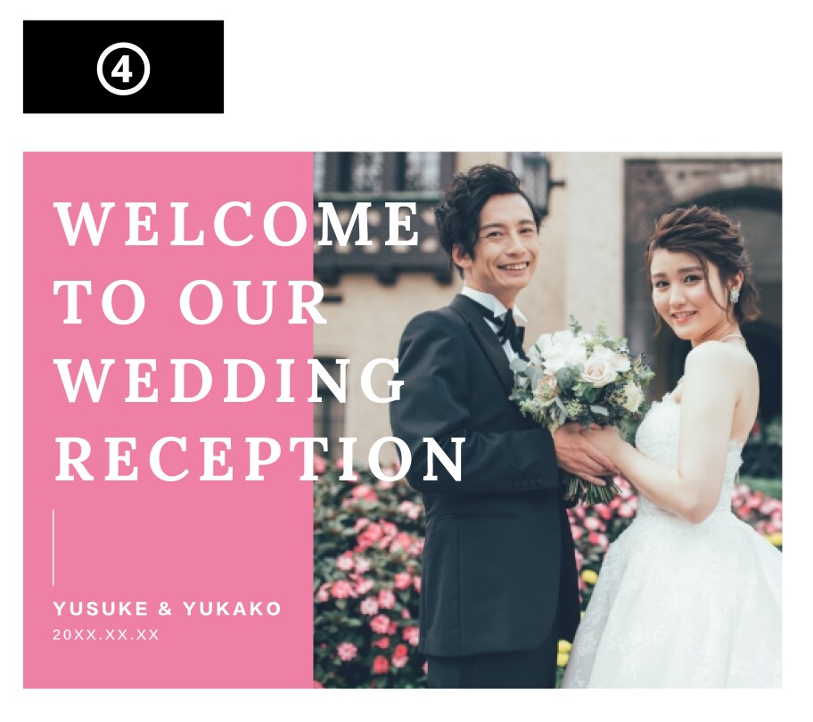 シンプルなウェルカムボードを1週間で作ります 急ぎで結婚式のウェルカムボードが必要な方へ イメージ5
