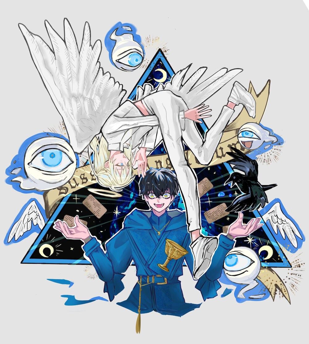 ポップで少し怪しい一枚絵描きます ポップで可愛い中に少し怪しい空気感のあるキャラを制作します イメージ5